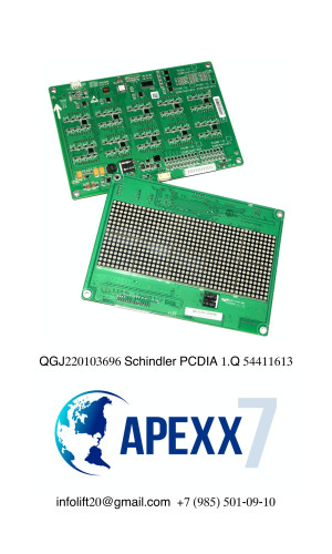 Плата Schindler QGJ220103696 PCDIA 1.Q ID.NR.54411613 Дисплей кабины матричный