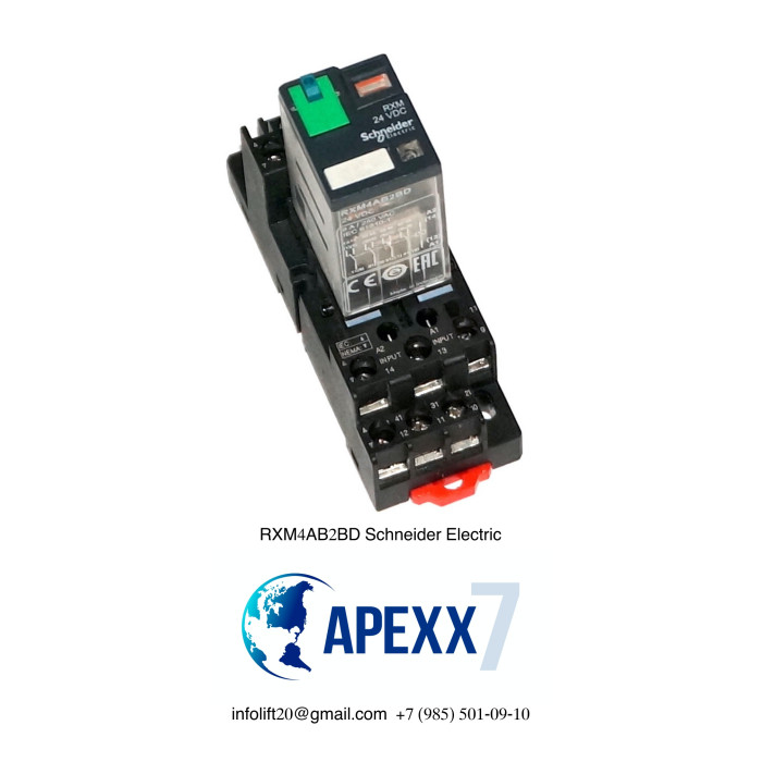Реле RXM4AB2BD 24VDC 6A Schneider Electric Реле RXM4AB2BD 24VDC 6A Schneider Electric